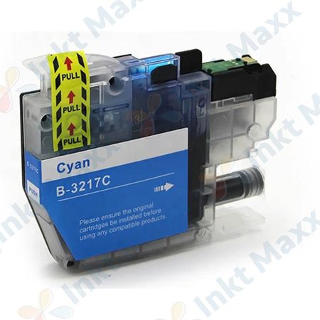 Brother LC3217C inktcartridge cyaan hoge capaciteit (Inkt Maxx Huismerk)