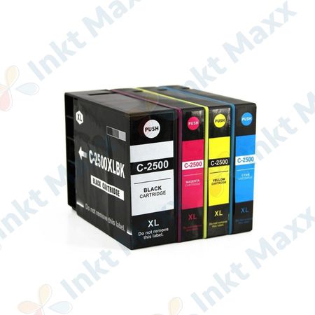 4 stuks Canon PGI-2500XL inktcartridges hoge capaciteit (Inkt Maxx Huismerk)