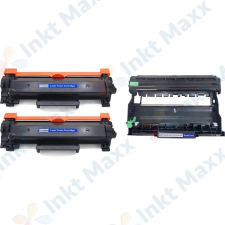 3 stuks Brother TN2420 & DR2400 toner en drum hoge capaciteit (Inkt Maxx Huismerk)